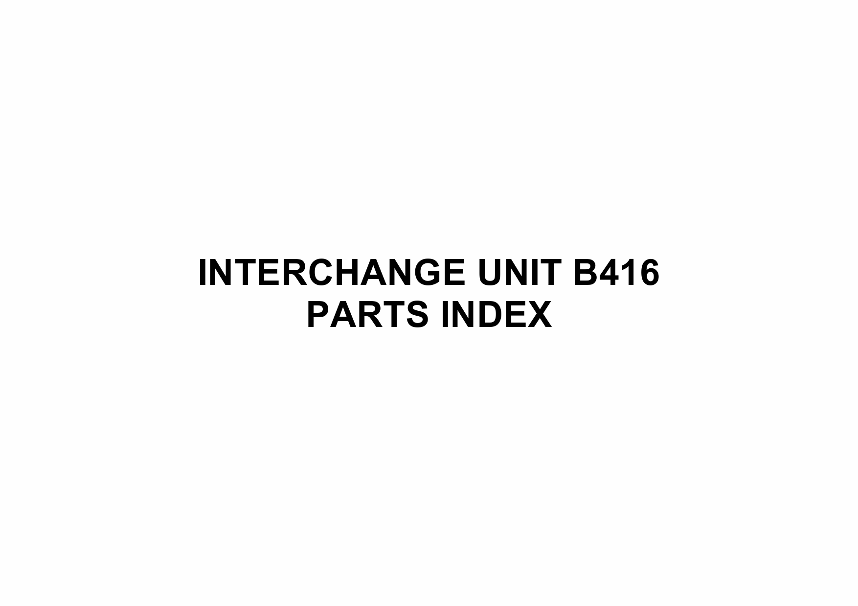 RICOH Options B416 INTERCHANGE-UNIT Parts Catalog PDF download-5